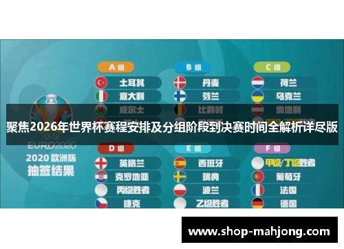 聚焦2026年世界杯赛程安排及分组阶段到决赛时间全解析详尽版